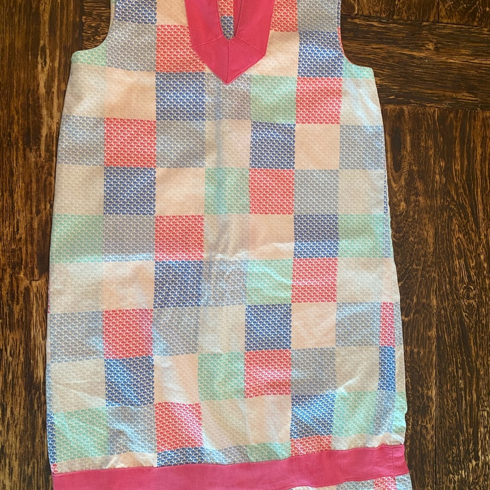 Vinyard Vines  Checkered Sleeveless Dress